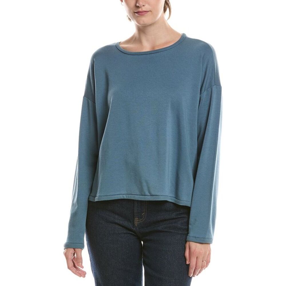 Eileen Fisher Womens Cropped Boxy Top